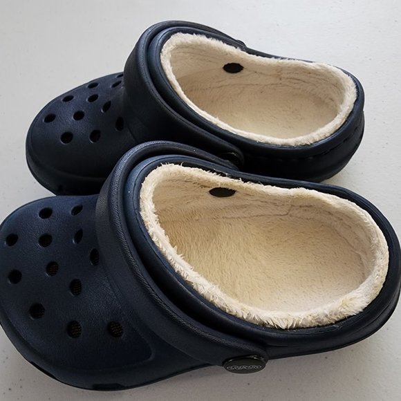 Jibbitz By Crocs Children Sandals C8 Navy Blue. - Picture 7 of 7